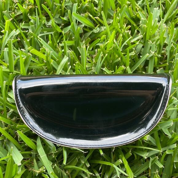 Y2K bebe black and pink soft sunglass open close fold case - Picture 2 of 3